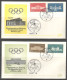 Germany. Sc. B459-B462. 2 Envelopes.  The 1972 Summer Olympics - Games Of The XX Olympiad. Wrestling.  FDC Cancellation - 1961-1970