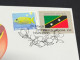 25-3-2024 (4 Y 2) COVID-19 4th Anniversary - St Kitts & Nevis - 25 March 2024 (with St Kitts & Nevis UN Flag Stamp) - Maladies
