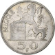 Belgique, Régence Prince Charles, 50 Francs, Mercure, 1949, Bruxelles, Argent - 50 Francs