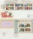 Great Britain: 10 FDC Franked W/souvenir Sheets Or Booklet Panes. Postal Weight Approx 200 Gramms. Please Read  - 2001-10 Ediciones Decimales