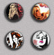 Brigitte Bardot Movie Film Fan ART BADGE BUTTON PIN SET 11 (1inch/25mm Diameter) 35 DIFF - Films