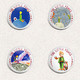 140 X THE LITTLE PRINCE BADGE BUTTON PIN SET (1inch/25mm Diameter) - Pin's