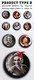 Delcampe - Serge Gainsbourg Music Fan ART BADGE BUTTON PIN SET 6 (1inch/25mm Diameter) 35 DIFF - Musik