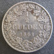 Allemagne. Wurtemberg 1/2 Gulden 1861 Wilhelm I , En Argent , KM# 604 - Small Coins & Other Subdivisions