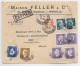 FRANCE DULAC 1FRX4+10C+30C+ GANDON 2FRX2+ 10F ORANGE LETTRE EXPRES MARSEILLE 22.9.1945 POUR SUISSE AU TARIF 2EME - 1945-54 Marianne Of Gandon