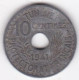 Cochinchine Française. 10 Cent 1879 A, En Argent. Lec# 17. - Cochinchine