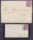 Lot De 2 L. Affr. N°30 Càd HUY 1885 & 1887 Pour FALISOLLE & TOURNAI - 1869-1883 Leopold II.