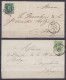 Lot De 2 L. Affr. N°30 Lpts "186" Et Càd HUY 1872 & 1875 Pour E/V & CORPHALIE - 1869-1883 Leopold II.