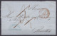 LSC (sans Contenu) En Franchise Càd CHATELINEAU /23 OCT 1855 Pour BRUXELLES - Boîte "C" (au Dos: Càd Arrivée BRUXELLES) - 1851-1857 Medallones (6/8)