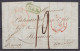 L. Càd HUY /23 DEC 1845 Pour BEAUNE Bourgogne - Griffe [B.3.R.] - Càd "BELG. A VALnes 3" - Port "12" (au Dos: Càd Arrivé - 1830-1849 (Belgique Indépendante)