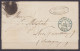 L. Datée 2 Août 1852 De BRUXELLES Càd BRUXELLES /5 AOUT 1852 Pour NICE (Sardaigne) - Cachet à Barres D24 ? - 1851-1857 Medallones (6/8)