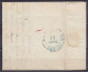 L. Càd ST-NICOLAS /18 AOUT 1837 Pour BRUXELLES - Port "4" (en Rouge - Rare!) & "3" - Griffe Bleue [SR] (service Rural) ( - 1830-1849 (Belgique Indépendante)