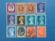 Gran Bretagna 12 Francobolli Usati Stamps Used Perfin - Perfin