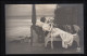 Mode-AK Liegende Frau Auf Bank Auf Terrasse Am Meer, BERLIN 54 M 15.7.1917 - Mode