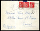 1937 Lettre Avec Bande De 3 Du Timbre Type PAIX N° 283 YT Oblitérée Avec Flamme De L'Expo 1937 à Paris - 1932-39 Paz