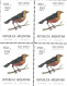 Argentine Football Oiseaux Passereaux Carouge Safran Birds Saffron Cowled Blackbird Vögel Aves Uccelli Tordo ** 1973 20€ - Pájaros Cantores (Passeri)