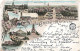 ALLEMAGNE - Blick V Schloss - Cruss Aus Karlsruhe - Multi-vues De Différentes Endroits - Carte Postale Ancienne - Karlsruhe