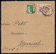 Fragment De Lettre Affranchissement Composé, Avec Timbre Type PAIX N° 280 YT + 315 YT Marseillaise - 1932-39 Peace