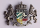 BT Broche Armoiries Du BAYERN Bavière Allemagne Superbe Qualité 40 Mm X 30 Mm Achat Immédiat - Administrations