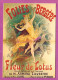 Illustration LES FOLIES BERGERE La Fleur De Lotus Femme Danseuse étoile Robe Jaune Danse Et Magie - Cabaret