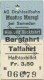 Schweiz - AG Drahtseilbahn - Muottas Muragl Bei Samedan - Fahrkarte Bergfahrt Talfahrt - Halbtaxbillet 1966 - Europe