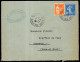 Lettre Affranchissement Composé, Timbre Type PAIX Avec Surcharge N° 359 YT + Semeuse 279 YT Déposée 78 Montfort L'Amaury - 1932-39 Peace