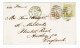 Portugal, 1872, # 39, 43, Para England, Com Certificado - Storia Postale