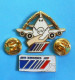 2 PIN'S //  ** AIR FRANCE / MAINTENANCE / JV // BILLET D'AVION ** . (Made In France // Prodimport) - Luftfahrt