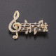 Broche NEUVE En Métal Pins - Partition Musicale Clef De Sol Musique (Réf 2) - Musik