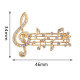 Delcampe - Broche NEUVE En Métal Pins - Partition Musicale Clef De Sol Musique (Réf 2) - Musica