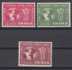 001117/ India 1949 U.P.U MNH  Short Set (3) Cv £19 - Nuovi