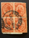 RSA  SG 5a   1 1/2d Brown In A Pair Of Tete-beches, On A Piece CV £36 - Gebruikt