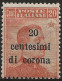 TRTT5N3,1919 Terre Redente - Trento E Trieste, Sassone Nr. 5, Francobollo Nuovo Senza Linguella **/ - Trento & Trieste