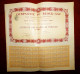 Compagnie Du Block -Gaz Paris 1911 ,Share Certificate - Electricité & Gaz