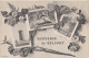CJ33.Vintage French Multiview Postcard. Souvenir De Belfort - Belfort – Le Lion