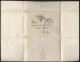 Belgique - LaC Bruxelles B.3.B. Bleu - Belg. Rouge - Taxe 9 Pour Paris 18/12/1840 - 1830-1849 (Belgique Indépendante)