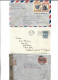 URUGUAY - POSTAL HISTORY LOT OF 6 COVERS - AIRMAIL CENSORED - Uruguay