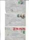 URUGUAY - POSTAL HISTORY LOT OF 6 COVERS - AIRMAIL CENSORED - Uruguay