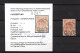 Netherlands 1920 Old Overprinted 10 Guilder Stamp (Michel 99) Used With Certificate Vleeming BPP - Gebraucht