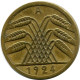 5 RENTENPFENNIG 1924 A GERMANY Coin #DB872.U.A - 5 Rentenpfennig & 5 Reichspfennig