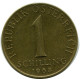 1 SCHILLING 1968 AUSTRIA Moneda #AW807.E.A - Austria
