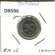 50 PFENNIG 1980 F BRD DEUTSCHLAND Münze GERMANY #DB596.D.A - 50 Pfennig