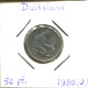 50 PFENNIG 1980 J WEST & UNIFIED GERMANY Coin #DB598.U.A - 50 Pfennig