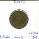 1 FRANC 1945 TUNESIEN TUNISIA Münze Muhammad VIII #AP806.2.D.A - Tunesien