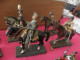 7 Vintage Chevaliers à Cheval DEA By Cassandra En Plomb - Zinnsoldaten