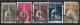 1912-1930 PORTUGAL SET OF 5 USED STAMPS (Michel # 204Ax,428,524,527,528) CV €8.30 - Used Stamps