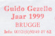Meter Cut Belgium 1999 Guido Gezelle - Poet - Priest - Schrijvers