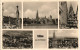 Ulm A. D. Donau Mehrbild-AK Ua. Wirtschaft Ulmer Spatz, Panorama Ansichten 1950 - Ulm