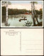 Ansichtskarte Dorfhain-Tharandt Seerenteichbaude, Ruderboote 1928 - Tharandt