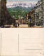 Ansichtskarte Innsbruck Maria Theresienstraße, Litfaßsäule, Kutsche 1910 - Innsbruck